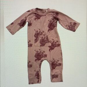 Charming Floral Kids Footie - Mauve